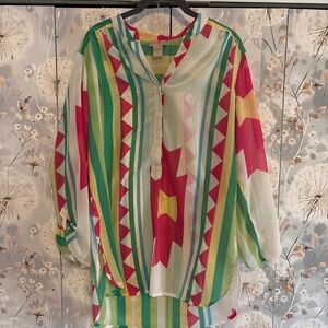 Scully Bright and Colorful blouse